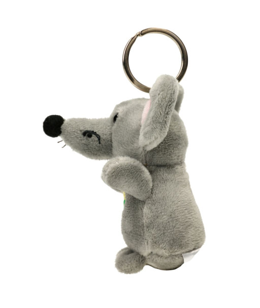 Mouse Keychain with Lithuanian flag heart